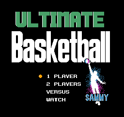 Ultimate Basketball (USA) Title Screen